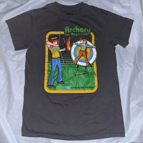 Spencer’s “Archery for Beginners” Graphic Tee, Small - Picture 1 of 8